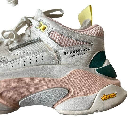 Brandblack Saga Chunky Dad Sneakers in Green, Pink and White Size 4 - Picture 12 of 16